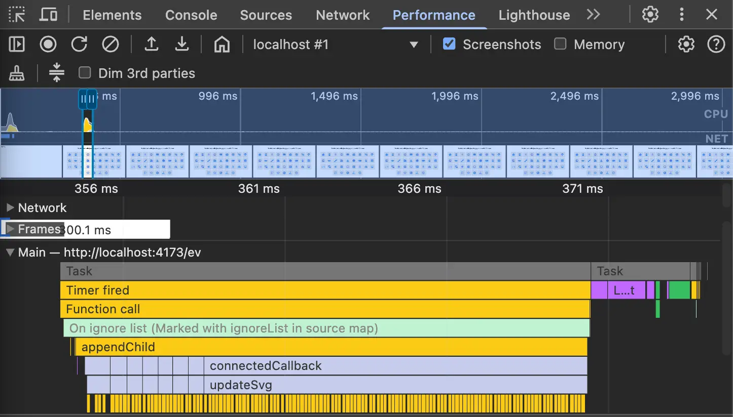 a large task with 32 operations to set-up different icons